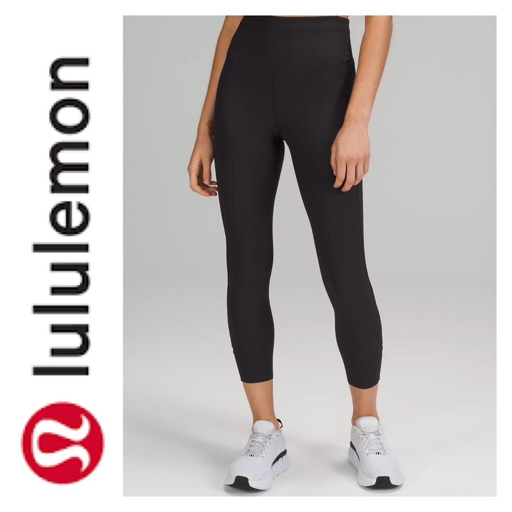 *LULULEMON BASE PACE High Rise Tight Ribbed 23” Leggings in color ROVR